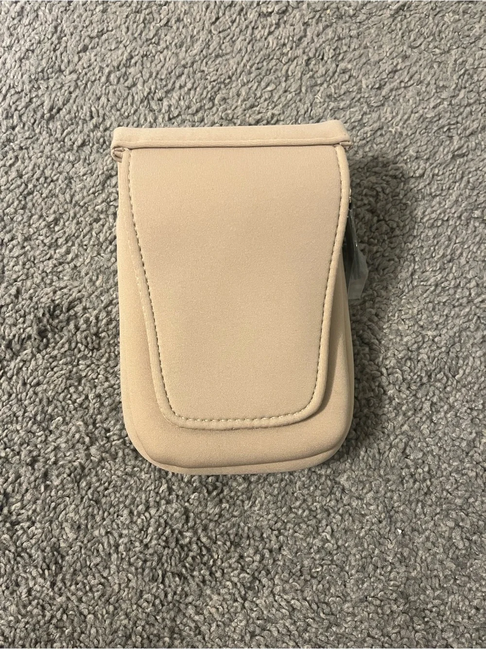 Bolsetta Beige Mini Crossbody Pouch